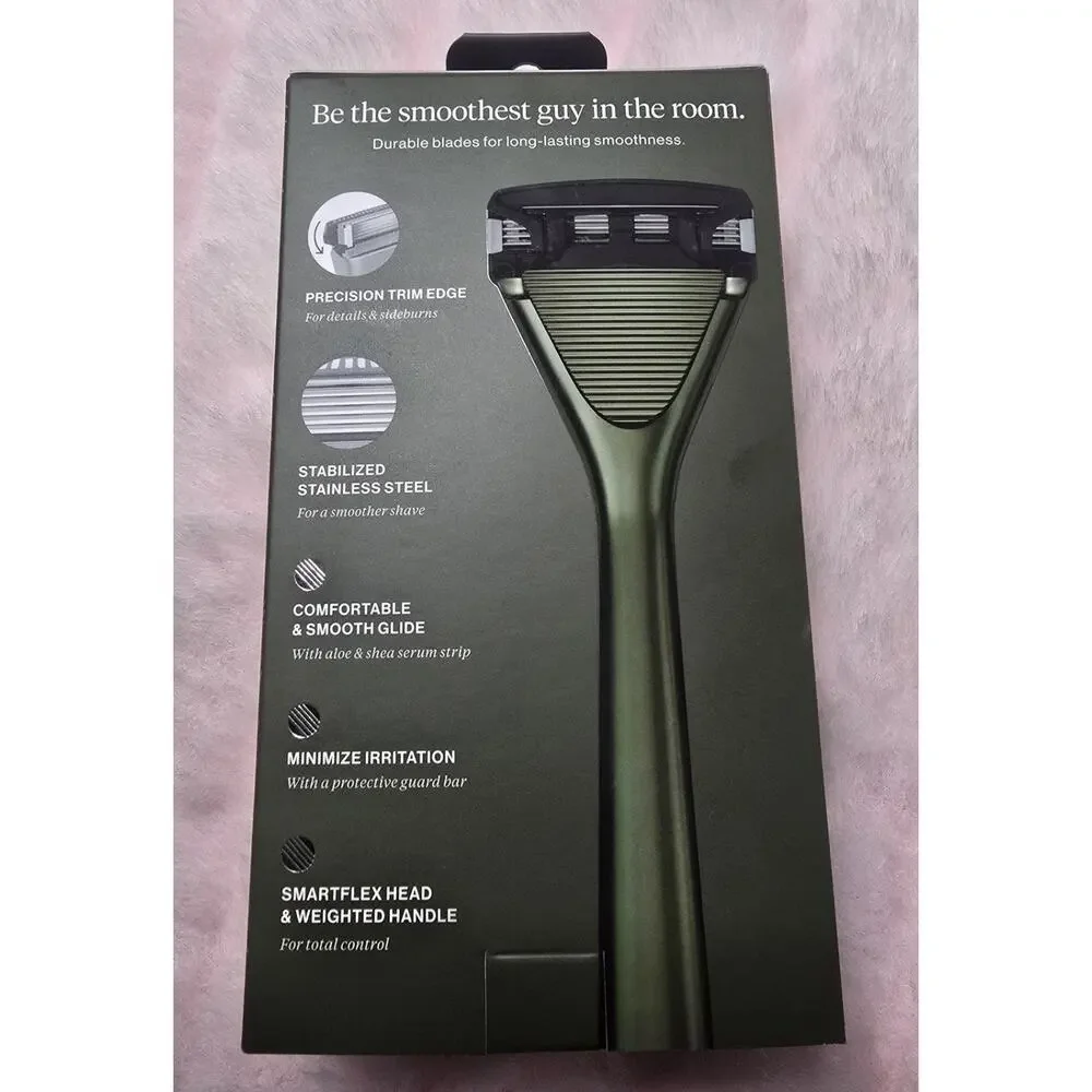 House of Atlas The Essential Razor Kit 1 Razor Handle 2x 5-Blade Refill Tactical